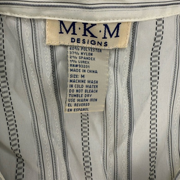 M.K.M Designs Women's Button Down Blouse - Size M - Picture 6 of 6